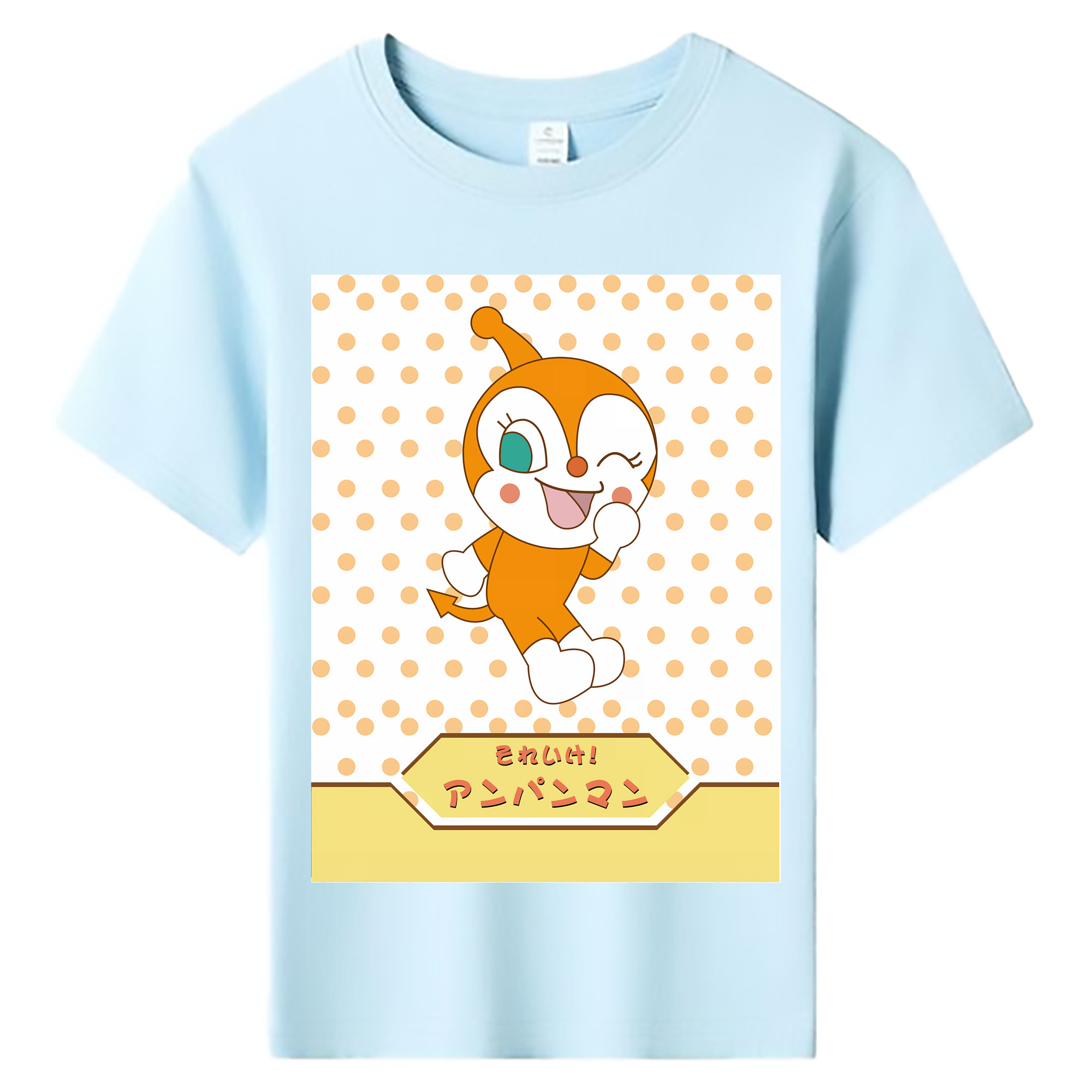 （画像用） アンパンマン Anpanman 綿100％キッズTシャツ（フロントプリント）
